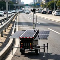 RITEVOLT SteelQ235 Kare Teleskopik Mobil CCTV Güneş Enerjili Kule Treyleri, IP67 Su Geçirmezlik Derecesiyle