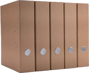 Classeur à levier 2 anneaux en kraft recyclé, personnalisable, écologique, multifonctionnel, avec couverture en PP/PVC/papier et impression sur mesure - Product Image 2