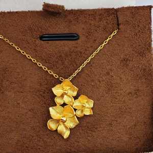 UM Jewelry 925 Silver <b>Gold</b> Plated Pearl Flower-Shaped Minimalist <b>Pendant</b> <b>Necklace</b> Wedding Wholesale for Unisex/<b>Men</b>/Women - Product Image 6