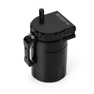 Oil Catch Can With Hose And <b>Bracket</b> For Ford Engine YC102545-BK <b>Black</b> - Product Image 2