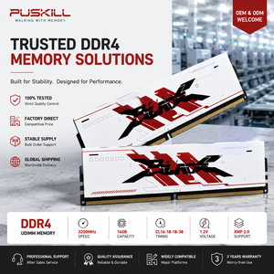 PUSKILL DDR5 16GB 32GB หน่วยความจำเดสก์ท็อป 6000MHz 6400MHz 288 พิน 1.1V RGB หน่วยความจำสำหรับเวิร์คสเตชั่นผู้เล่นความเร็วสูง - Product Image 1