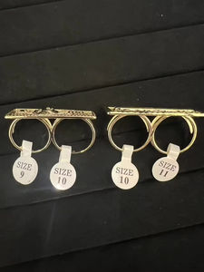 Dropshipping Bague de mode personnalisée en acier inoxydable plaqué or, tendance, design de personnage de dessin animé, bijoux pour femmes - Product Image 6