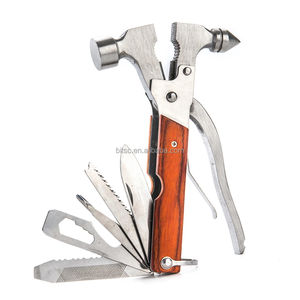 Mini marteau en acier 7-en-1 accessoires <span class=keywords><strong>de</strong></span> <span class=keywords><strong>camping</strong></span> brise-vitre d'urgence et coupe-ceinture <span class=keywords><strong>de</strong></span> sécurité outils et objets d'autodéfense - Product Image 1