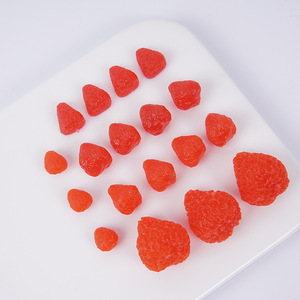 ของเล่นอาหารจิ๋ว, เค้กของหวาน DIY สตรอว์เบอร์รีจิ๋วเหมือนจริง, ของตกแต่งผลไม้ขนาดเล็ก, อุปกรณ์เสริม, โมเดลบ้านตุ๊กตา - Product Image 2