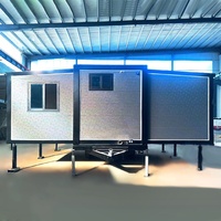 Maison conteneur mobile, grande maison préfabriquée confortable, caravane de camping de haute qualité, mini-maison, camping-car, remorque de voyage