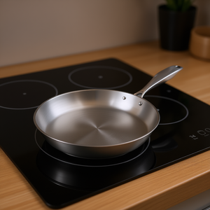 Sartén de Acero Inoxidable DB de 34 cm, Cerámica Antiadherente, Apta para Cocina de Inducción, Diseño Moderno - Product Image 2