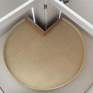 90 תואר פתוח דלת פינת מטבח ארון עם פטיפון מגש סובב אחסון תוצרת סין מוצק עץ בסיס ארונות 1 סט מודרני - Product Image 5