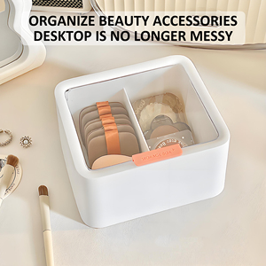 Semplice scatola di immagazzinaggio nordico Desktop che conserva il trucco cotone bellezza in polvere soffio cotone tampone interdentale con filo interdentale rossetto - Product Image 2