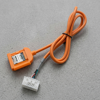 Adaptateur de câble stéréo 20 broches pour autoradio Android avec emplacement pour carte SIM 4G et câble d'extension pour lecteur DVD, gaine en PVC