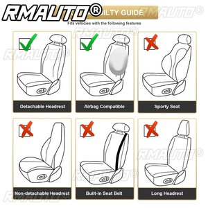 Housse de siège de voiture 1/2 pièce, coussin de protection universel en cuir PU pour automobiles, compatible Peugeot et Nissan - Product Image 6