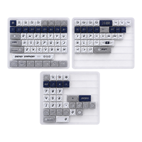 Building Block--Silver Gray Code Keycap XDA Profile PBT+PC Material 119Key Keycap Set for Mx Type Mechanical Keyboard