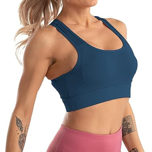 Nueva moda Cool Smart transpirable elástico gimnasio sujetador alto impacto mujeres poliéster Spandex Sujetador deportivo hecho en Bangladesh al por mayor - Product Image 5