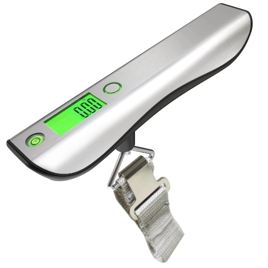 Luggage Scale 304 Stainless Steel 50kg Portable Small Digital Hand Hanging Scale Electronic Weighing Travel Scale