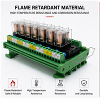 Module de relais à montage sur rail DIN 8 canaux de haute qualité, ignifuge, pour contrôle industriel, avec indicateur LED