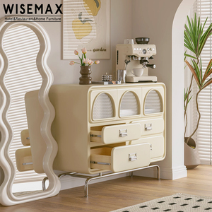 WISEMAX Modern Bedroom Storage Sidboard <strong>Cabinet</strong> with Glass Stainless Steel Living Room <strong>Cabinet</strong> for <strong>Drinks</strong> <strong>Display</strong> bar <strong>Cabinet</strong> - Product Image 4