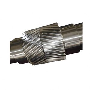 Rueda dentada de acero forjado de gran diámetro industrial, engranaje de espiga, rueda recta helicoidal Doble - Product Image 2