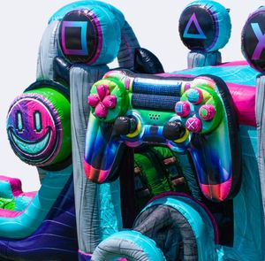 Nouvelle conception de manette de jeu, trampoline gonflable combiné <span class=keywords><strong>avec</strong></span> <span class=keywords><strong>toboggan</strong></span>, château gonflable, <span class=keywords><strong>toboggan</strong></span> aquatique, <span class=keywords><strong>piscine</strong></span>, matériau PVC, capacité de 12 personnes - Product Image 5