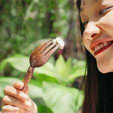 Juego de Tazones de Madera de Coco Vintage Hechos a Mano, Cuchara de Concha Natural Ecológica, Vajilla con Técnica Personalizada, Logotipo Personalizado MPL - Product Image 6