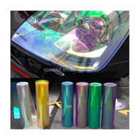Película para Faros Delanteros Camaleón, PVC de Alta Transparencia, Autoadhesiva, Rollo de Vinilo que Cambia de Color para Protección de Vehículos