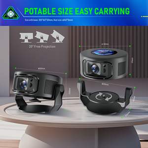 JUNUO Proyector de tamaño portátil GTV original incorporado <span class=keywords><strong>Android</strong></span> 14 10000 + Aplicaciones 200 Ansi Lumens Lente de enfoque automático Asistente de voz - Product Image 5