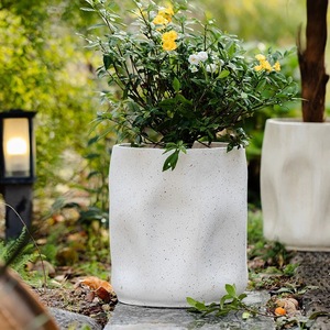 Cement Bloempot Eenvoudig Binnenbalkon Met Grote Diameter High-End Binnenplaats Groene Plant Decoratieve Bloemornamenten - Product Image 4