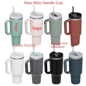 Gobelet isotherme portable en acier inoxydable 304 à double paroi avec paille, pour voiture, cadeau, 40 oz, deuxième génération, transfrontalier - Product Image 2