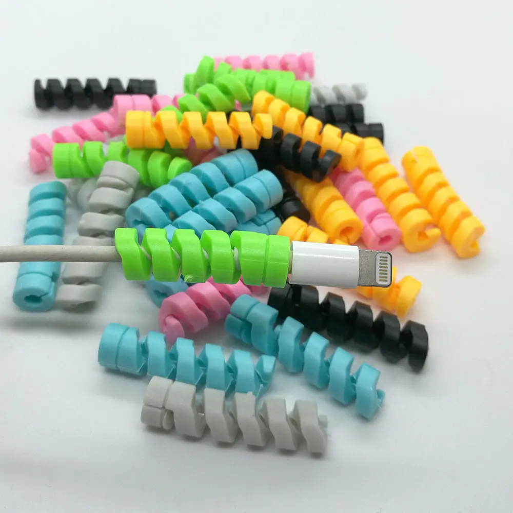 Factory Hot Sale For IPhone Cable Protector Charger Cable Saver Micro USB Protector Saver Spiral