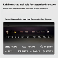 TV Pintar All-in-one Original Z110utg 110-inci untuk Rapat/Pendidikan - 4K UHD (3840x2160) Panel LED LCD untuk Input Kabinet Hitam NTSC