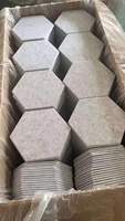 Paneles acústicos hexagonales de alta calidad, paneles de reducción de sonido Pet para techo