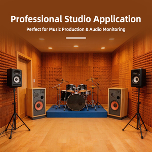 Altavoz Clásico de Madera CHORDIO HT-8 de Alta Fidelidad con Soporte de Trípode <span class=keywords><strong>para</strong></span> Amantes de la Música - Product Image 3