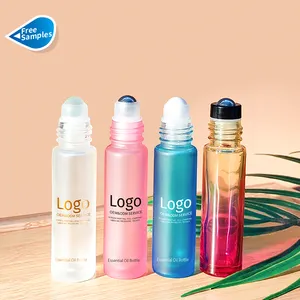 Hoge Kwaliteit 8Ml 10Ml Skincare Essence Olie Roller Fles Custom Clear Parfum Glas Roll Op Flessen
