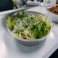 Casseroles rondes en aluminium de 7 8 9 pouces avec couvercle en dôme en plastique couvercles transparents