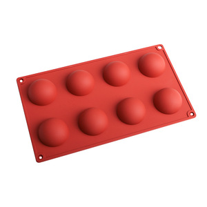 Custom Silicone Cake Mold 8 Cavities Sphere Shape Oven Safe For Cake And Chocolate Making - Product Image 4