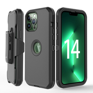 Nuevo estilo de alta calidad Clip de cinturón funda trasera de teléfono a prueba de golpes funda de teléfono para <span class=keywords><strong>iPhone</strong></span> 14 Pro Max 6,7" - Product Image 1