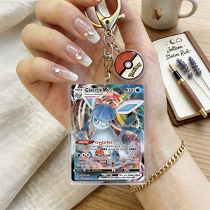 Porte-clés en acrylique double face imprimé de haute qualité, motif elfes de poche Eevee, dessin animé mignon, vente en gros - Product Image 4
