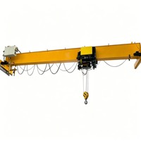 Penjualan Panas Crane Overhead Single Girder Tipe Eropa 3t 5t 10t dengan Hoist Tali Kawat Listrik untuk Area Industri