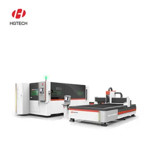 Hgtech High Power 500W 1000W 2kw 3kw 4000W Automatische Metalen Cnc Fiber Laser Snijmachine Prijs