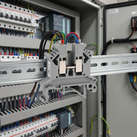 Bloc de bornes à vis pour rail DIN série UK, pour connexion de fils dans les armoires de commande