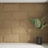 JUSTONE nouveauté 3D modèle conception artificielle 3D PU Faux roche placage pierre panneaux muraux hôtel décoratif colonne enveloppes pilier