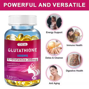 Oem <span class=keywords><strong>1000Mg</strong></span> Glutathion Softgel Supplement Voor Volwassenen Bleken L-Glutamine Melkdistel Alfa-Liponzuur Capsules Vitamine C D3 - Product Image 2