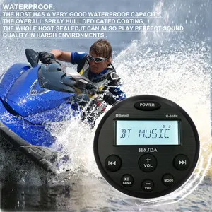 Verstärker aktiver Subwoofer MP3-Player BT 12V Marine Boot Radio