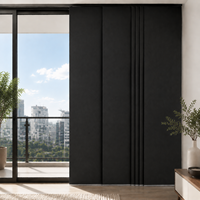 Persianas Enrollables Manuales de Calidad Confiable con Control de Riel, 100% Opacas, Protección UV, Persianas Deslizantes para Ventanas