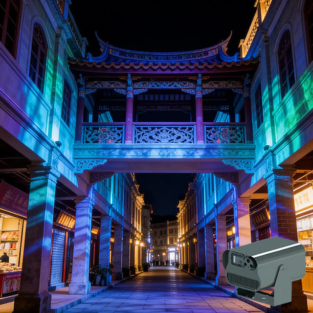 Outdoor Building Projection House Plan Visual Screen Interactive Curved Projection 3D Hologram Mapping Projector