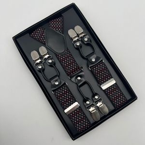 <span class=keywords><strong>Tirantes</strong></span> de poliéster para hombre de 3.5 cm <span class=keywords><strong>con</strong></span> 6 clips, diseño de clip y embalaje en bandeja de cartón, para trajes, suministro transfronterizo - Product Image 6