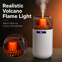 Diffuseur d'arômes flamme nouvelle génération transfrontalier, humidificateur de bureau rechargeable par USB, brumisation à 3 vitesses, silencieux 36 dB, hydratation maison/bureau