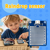 Módulo Sensor de Detección de Gotas de Lluvia Analógico Zetok, Placa Sensora de Agua de Lluvia de 3.3V-5V para Aprendizaje STEM con Arduino y Hogar Inteligente