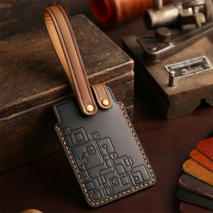 Funda de cuero para llave para LEXUS LX 570 IS LS 500H BYD Hongqi He5 He7 Toyota Honda Buick E4 E5 <span class=keywords><strong>Tesla</strong></span> Modelo 3 S Y LYNK & CO 03 ZEEKR 001 - Product Image 2