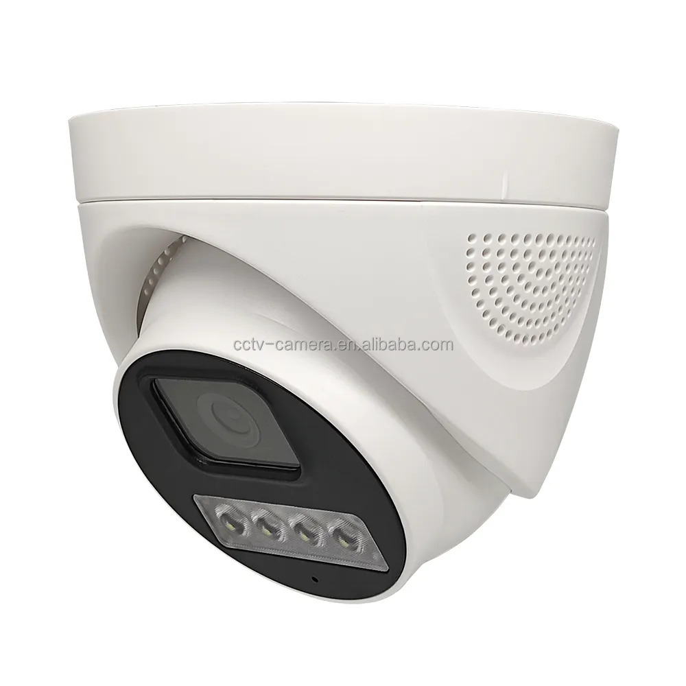 Full Color All Day and Night Warm Light Plastic Turret Analog Dome 1080P AHD HD Color Dome Camera