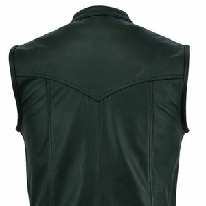 Gilet en cuir imperméable pour homme, de qualité supérieure, 100% cuir, rembourrage en coton, nouveau design, prix raisonnable, vêtements d'hiver - Product Image 5