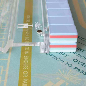 Listo para Enviar: Juego de Mahjong Americano de 160 Fichas, Tamaño Extra Grande de 1-7/16 Pulgadas, Acrílico de 4 Capas, Azul Aciano, Versión Estándar NMJL - Product Image 4